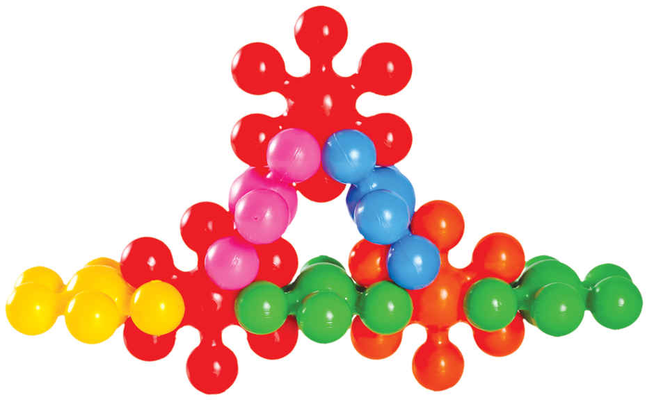 Funskool Star Links Multicoloured Interlocking Learning Educational Blocks